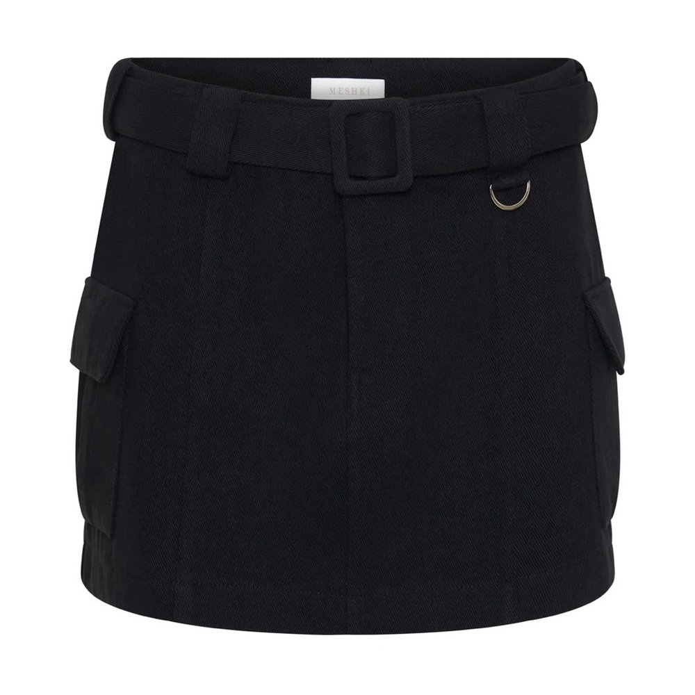 NWT Meshki Ferne Cargo Mini Skirt -Black